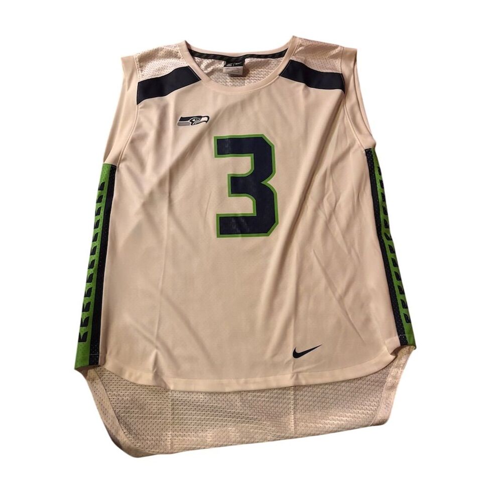 Nike NFL Seattle Seahawks Russell Wilson Men's Tank Jersey Size L